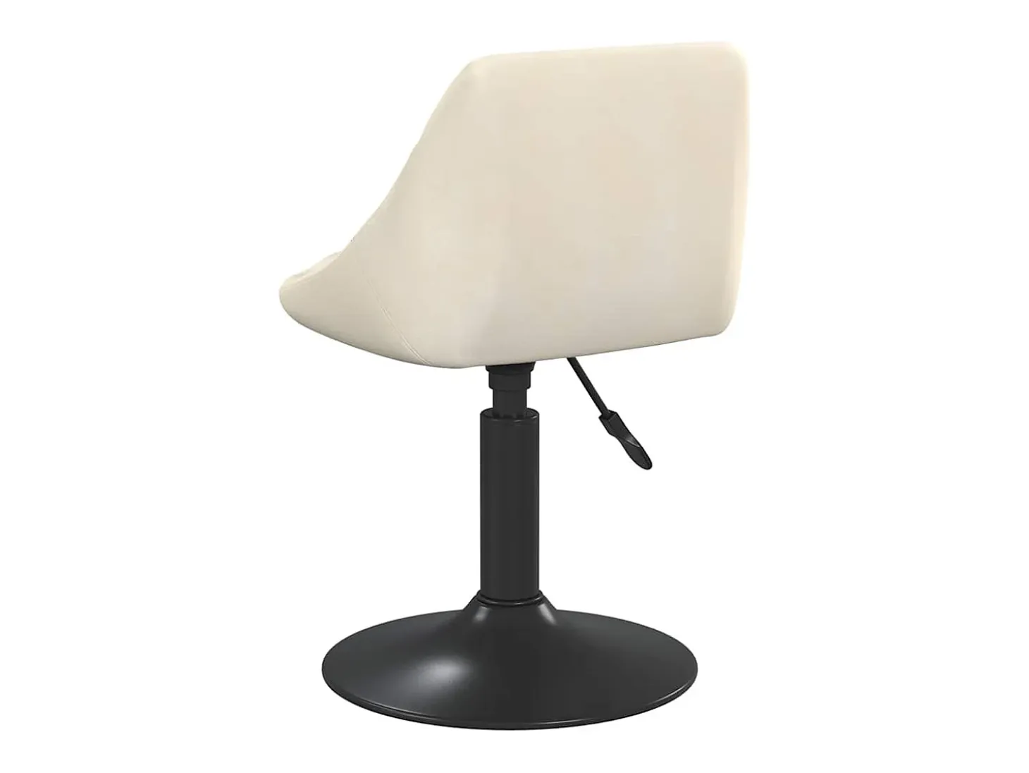 Sillas de comedor giratorias 2 unidades terciopelo crema