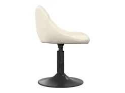 Sillas de comedor giratorias 2 unidades terciopelo crema