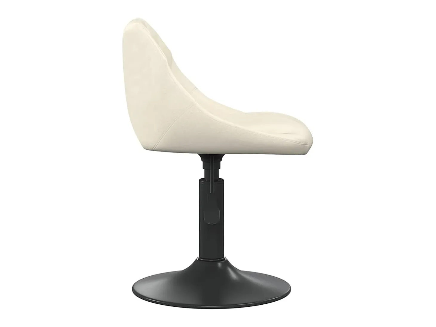 Sillas de comedor giratorias 2 unidades terciopelo crema