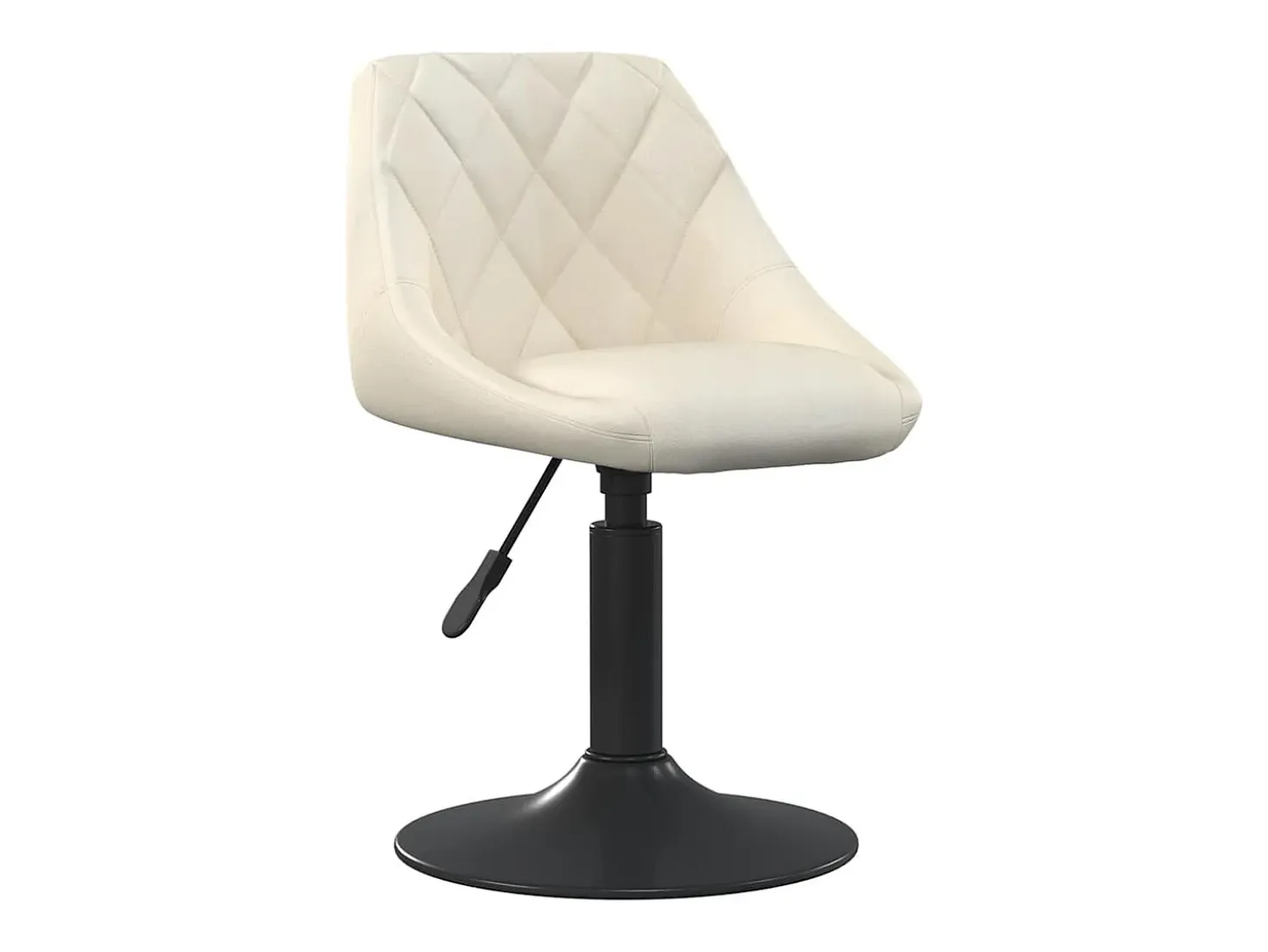 Sillas de comedor giratorias 2 unidades terciopelo crema