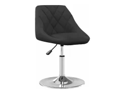 Sillas de comedor giratorias 2 unidades terciopelo negro