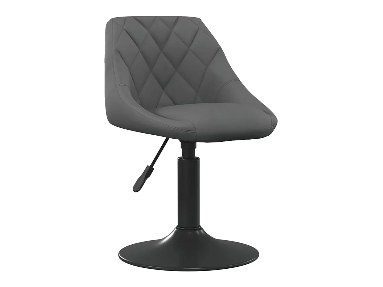 Sillas de comedor giratorias 2 unidades terciopelo gris oscuro
