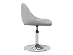Sillas de comedor giratorias 4 unidades terciopelo gris claro