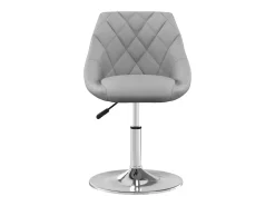 Sillas de comedor giratorias 4 unidades terciopelo gris claro