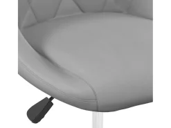 Sillas de comedor giratorias 2 uds de terciopelo gris claro