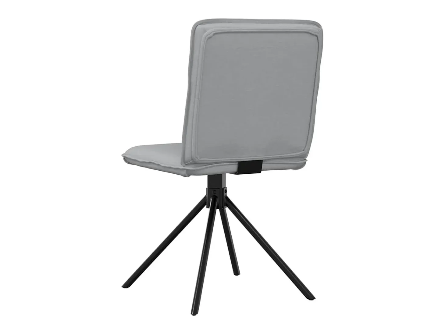 Sillas de comedor giratorias 2 unidades tela gris claro