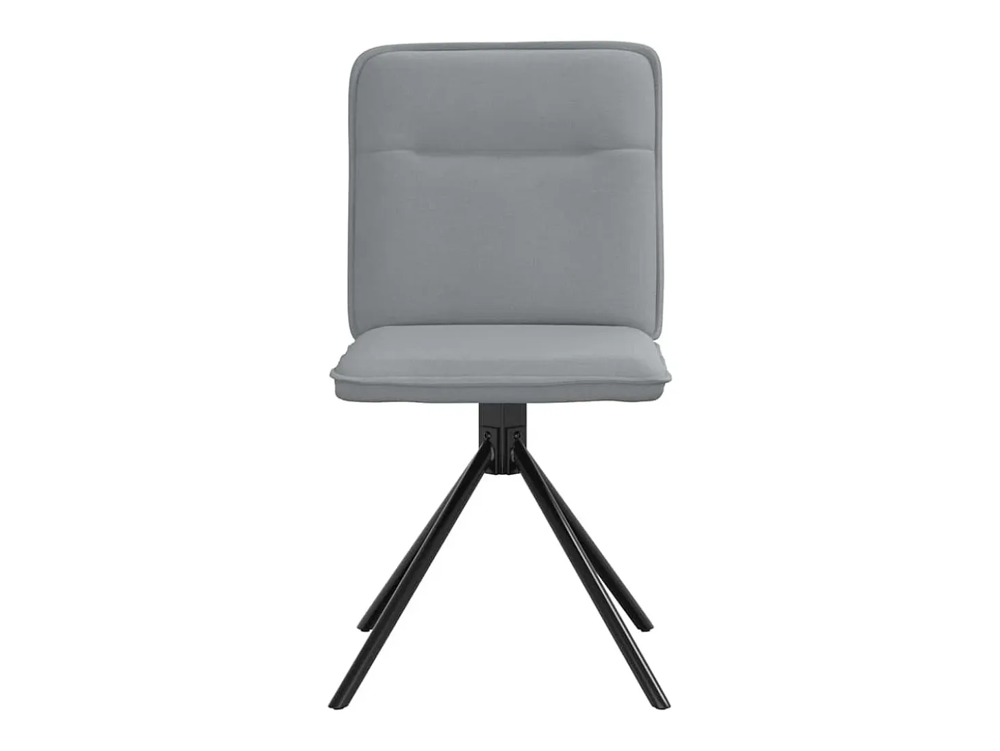 Sillas de comedor giratorias 2 unidades tela gris claro