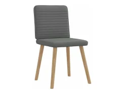 Sillas de comedor giratorias 4 unidades tela gris oscuro