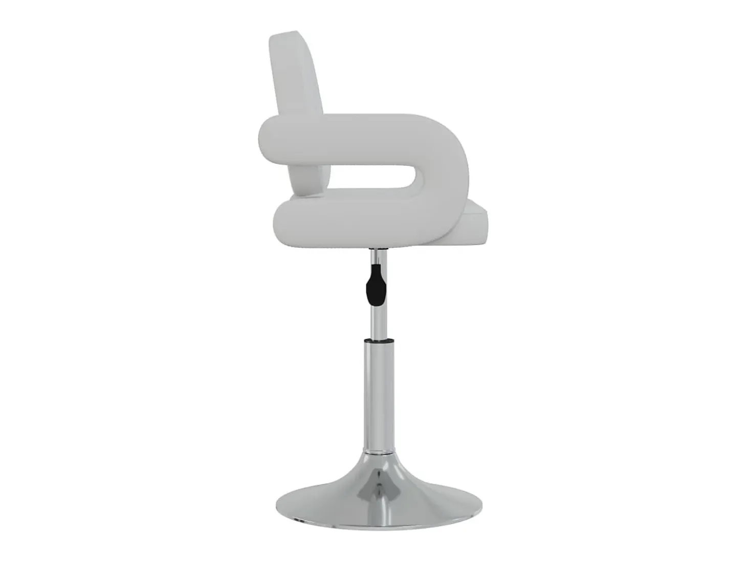 Sillas de comedor giratorias 2 unidades cuero sintético blanco