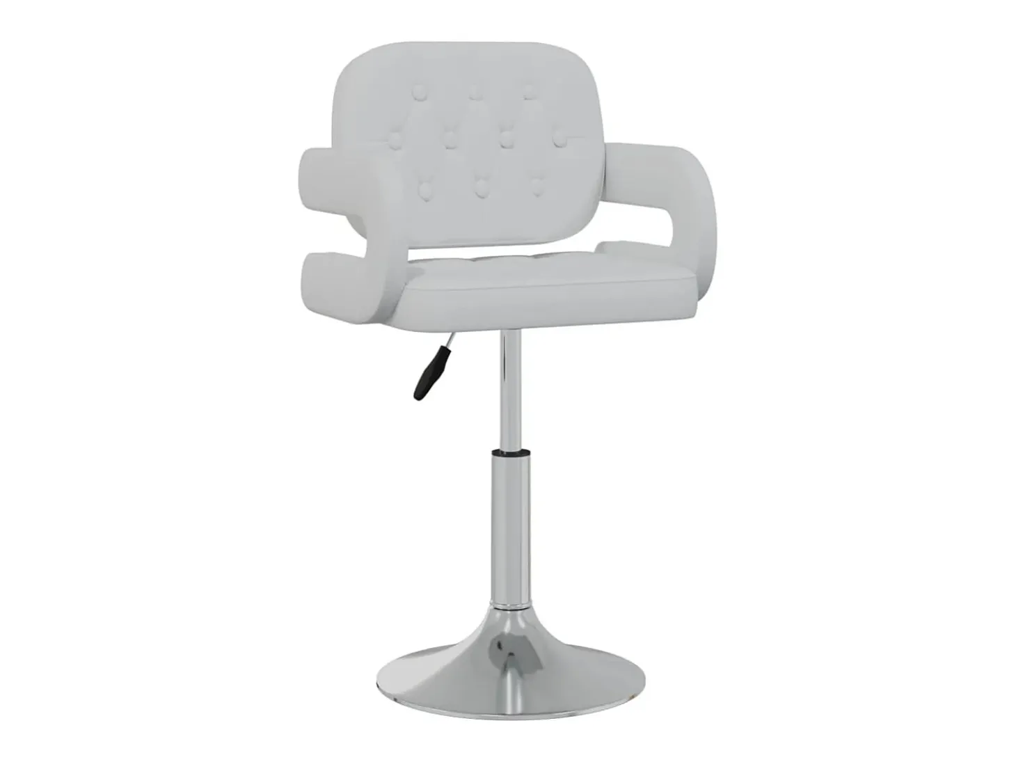 Sillas de comedor giratorias 2 unidades cuero sintético blanco