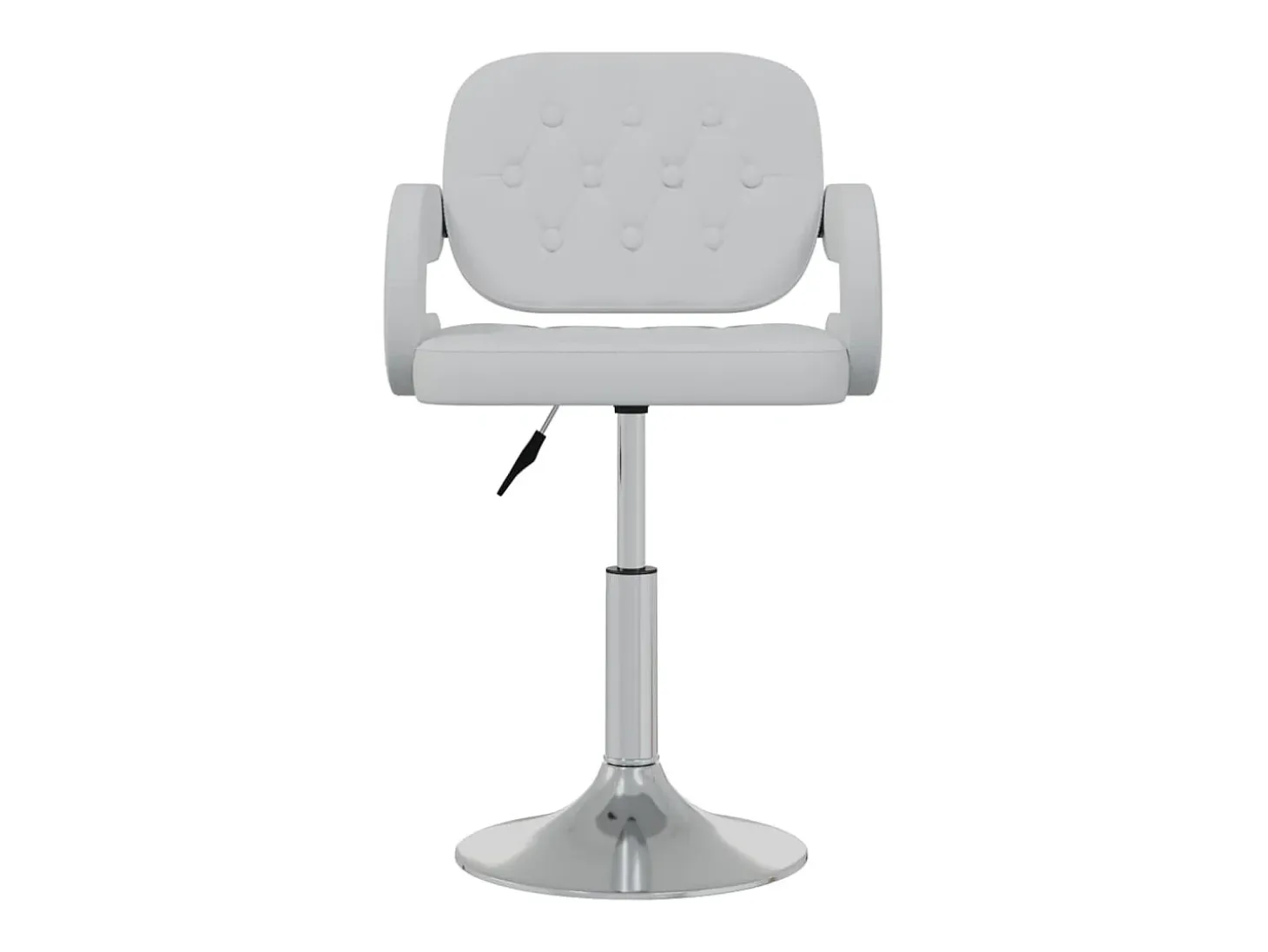 Sillas de comedor giratorias 2 unidades cuero sintético blanco