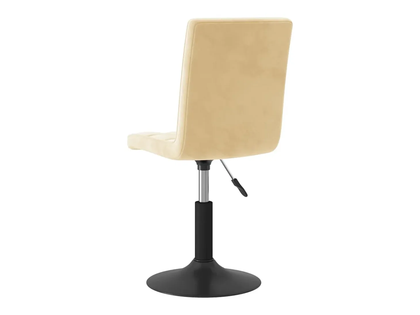 Sillas de comedor giratorias 6 unidades terciopelo crema