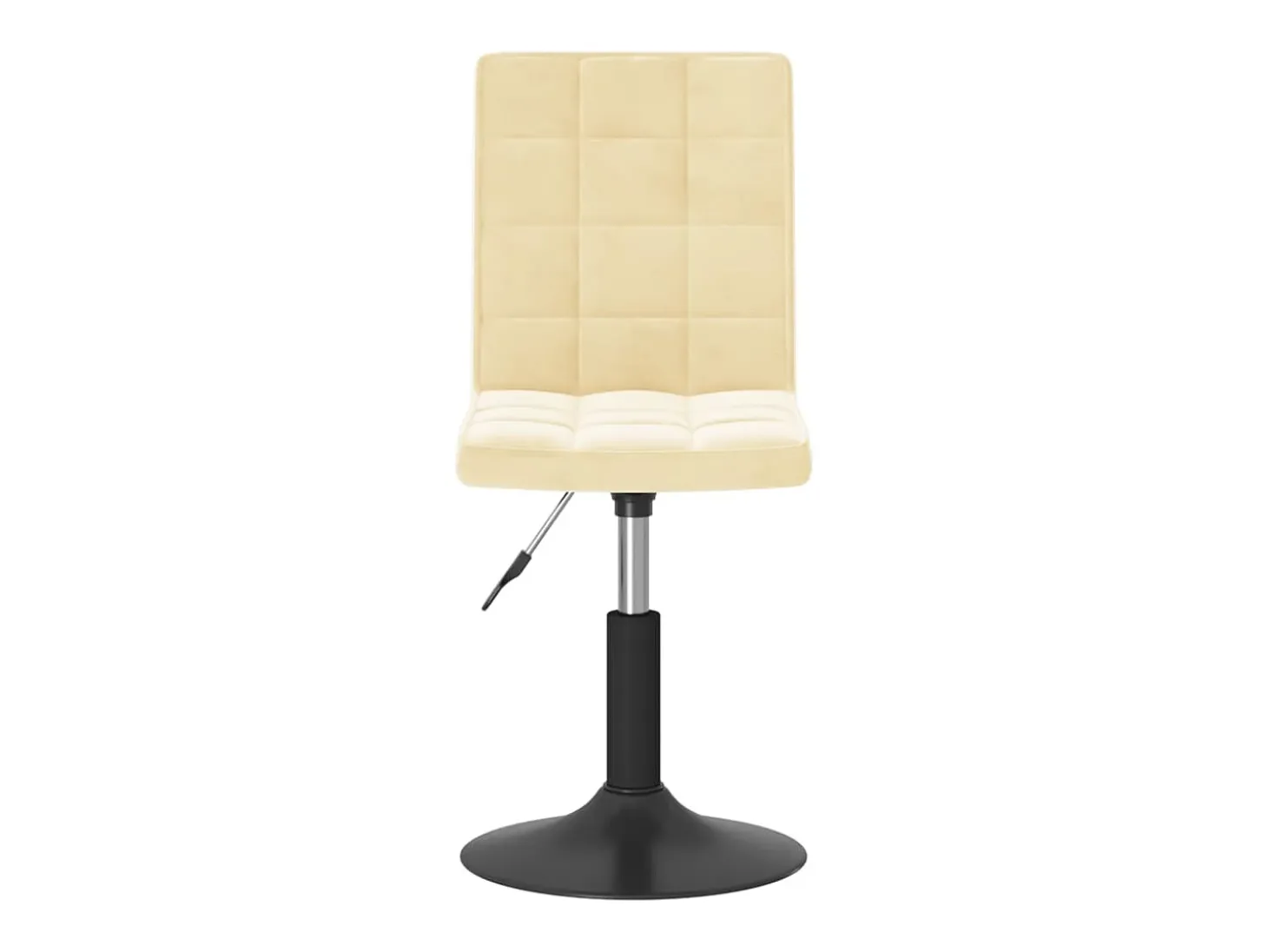 Sillas de comedor giratorias 6 unidades terciopelo crema