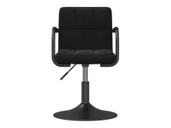 Sillas de comedor giratorias 2 unidades terciopelo negro