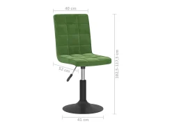 Sillas de comedor giratorias 4 unidades terciopelo verde oscuro