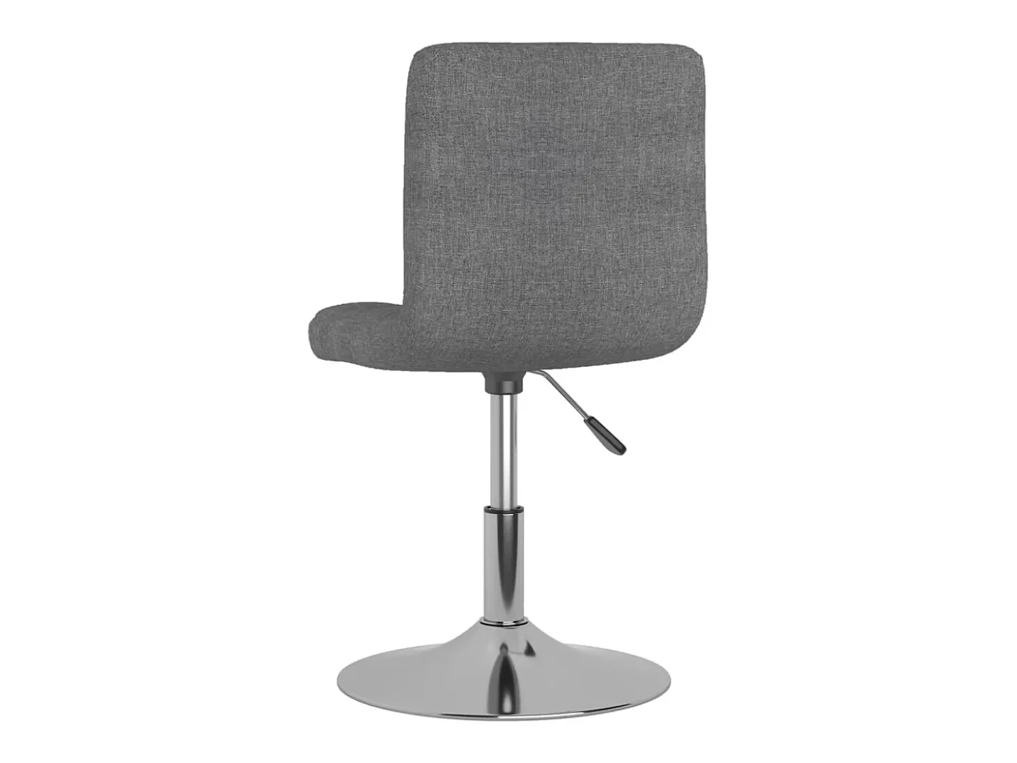 Sillas de comedor giratorias 4 unidades tela gris claro