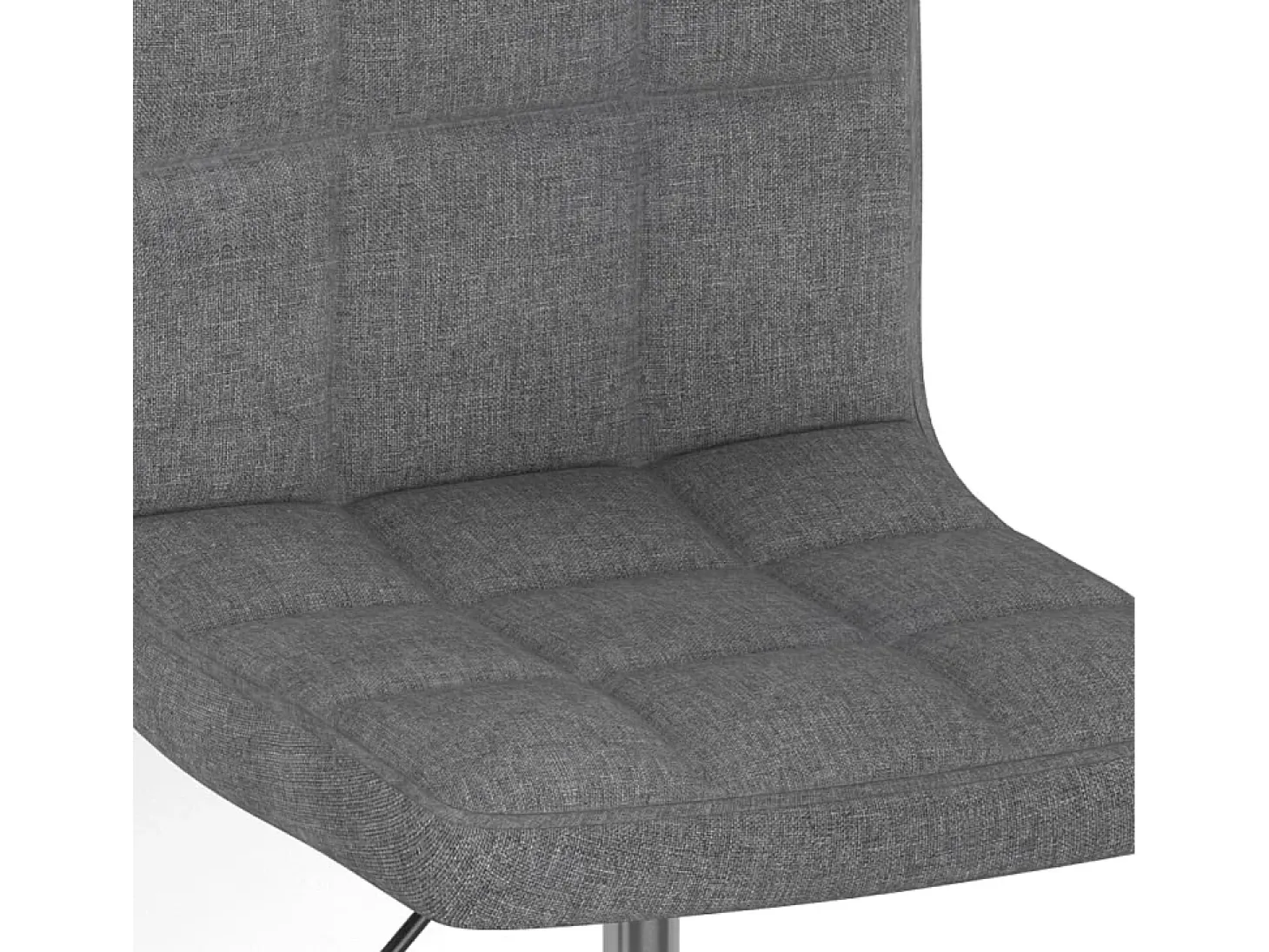Sillas de comedor giratorias 4 unidades tela gris claro