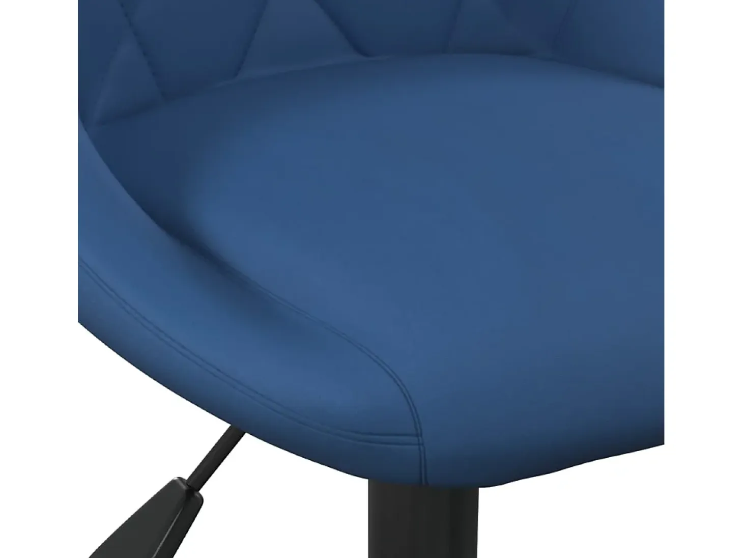 Sillas de comedor giratorias 6 unidades terciopelo azul
