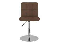 Sillas de comedor giratorias 6 unidades tela marrón