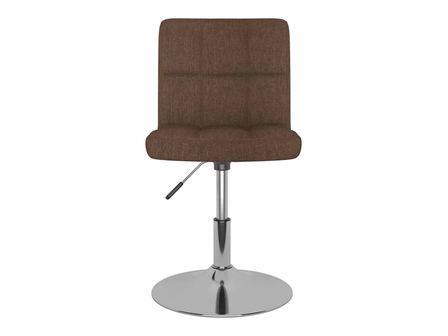Sillas de comedor giratorias 6 unidades tela marrón