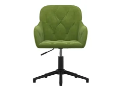 Sillas de comedor giratorias 2 unidades terciopelo verde claro