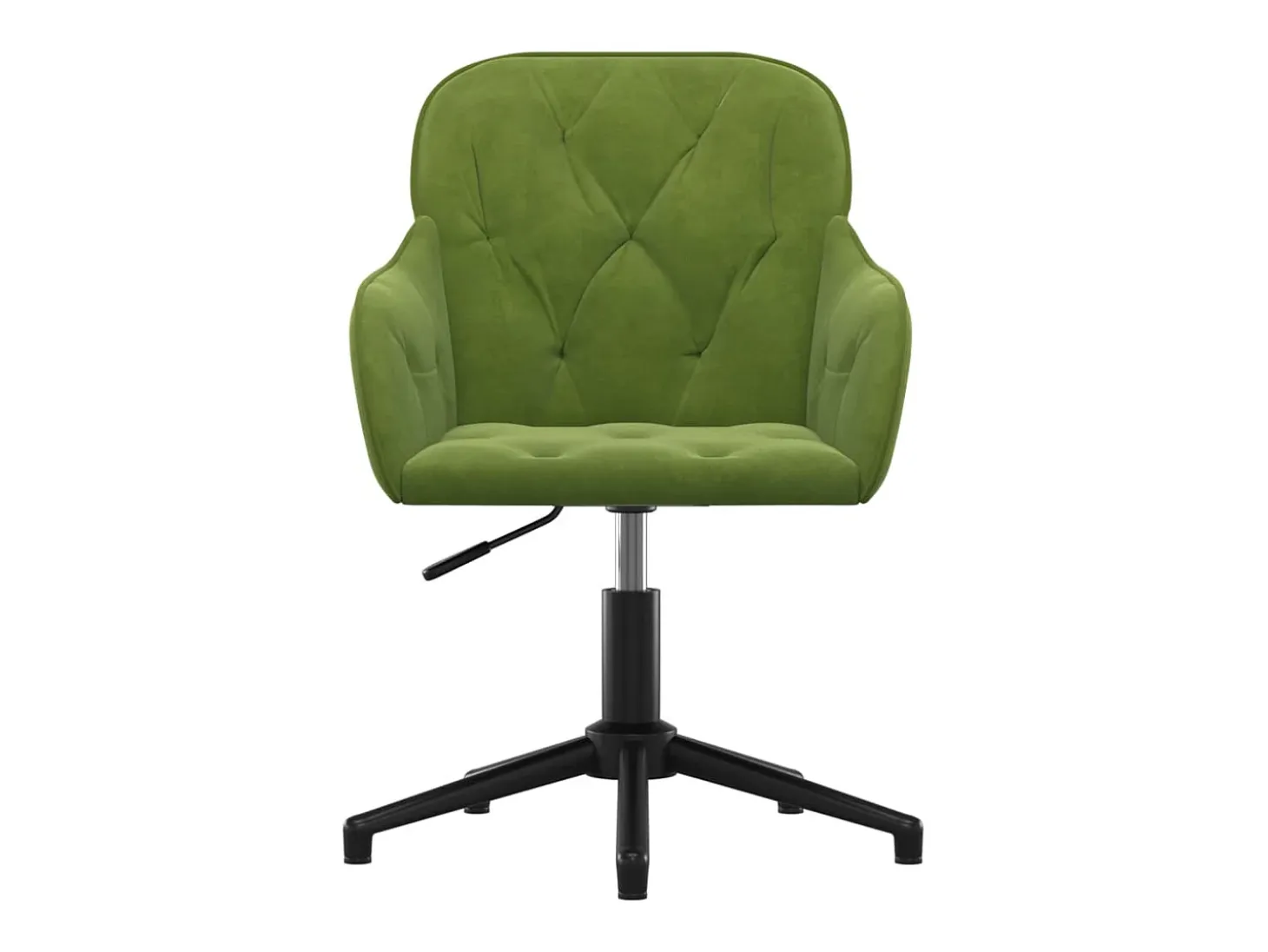 Sillas de comedor giratorias 2 unidades terciopelo verde claro