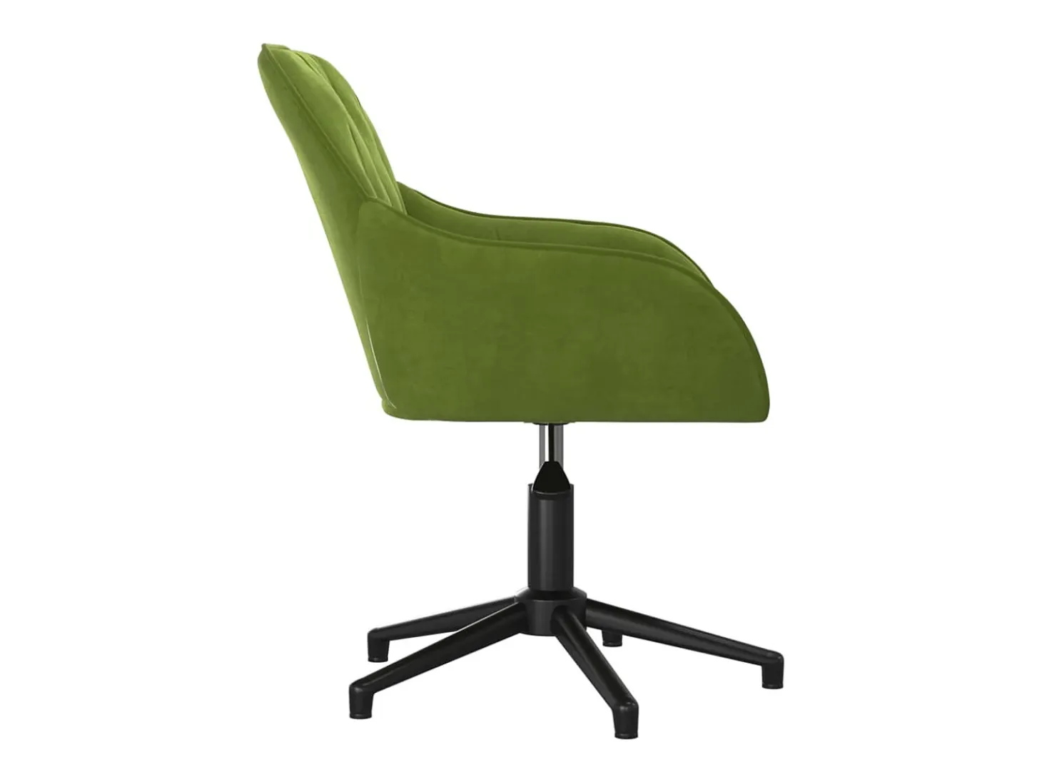 Sillas de comedor giratorias 2 unidades terciopelo verde claro
