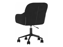 Sillas de comedor giratorias 2 unidades terciopelo negro