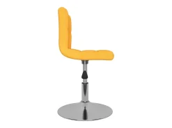 Sillas de comedor giratorias 2 unidades tela amarillo