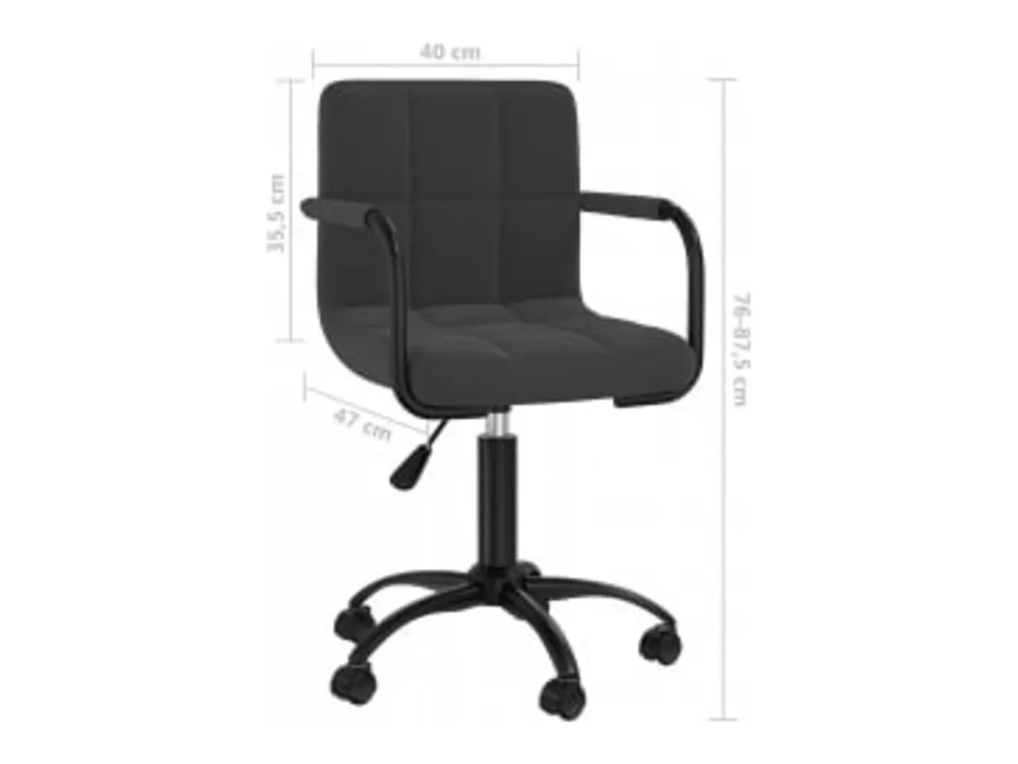 Sillas de comedor giratorias 6 unidades terciopelo negro
