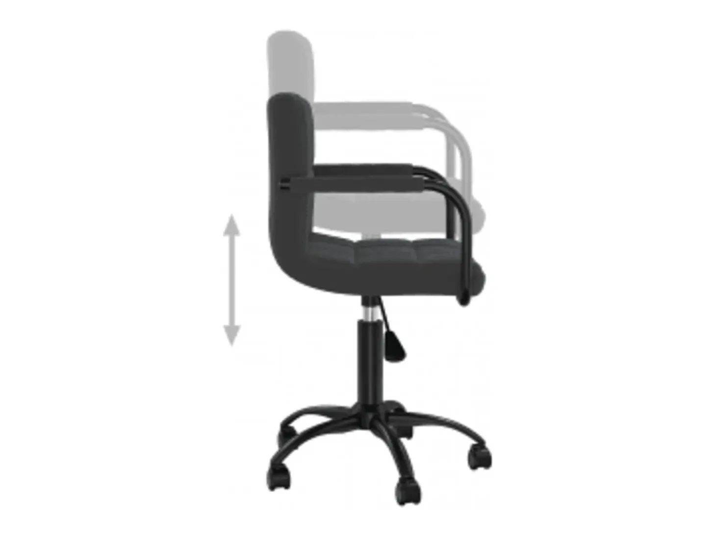 Sillas de comedor giratorias 6 unidades terciopelo negro