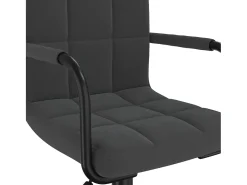 Sillas de comedor giratorias 6 unidades terciopelo negro