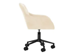 Sillas de comedor giratorias 2 unidades terciopelo crema