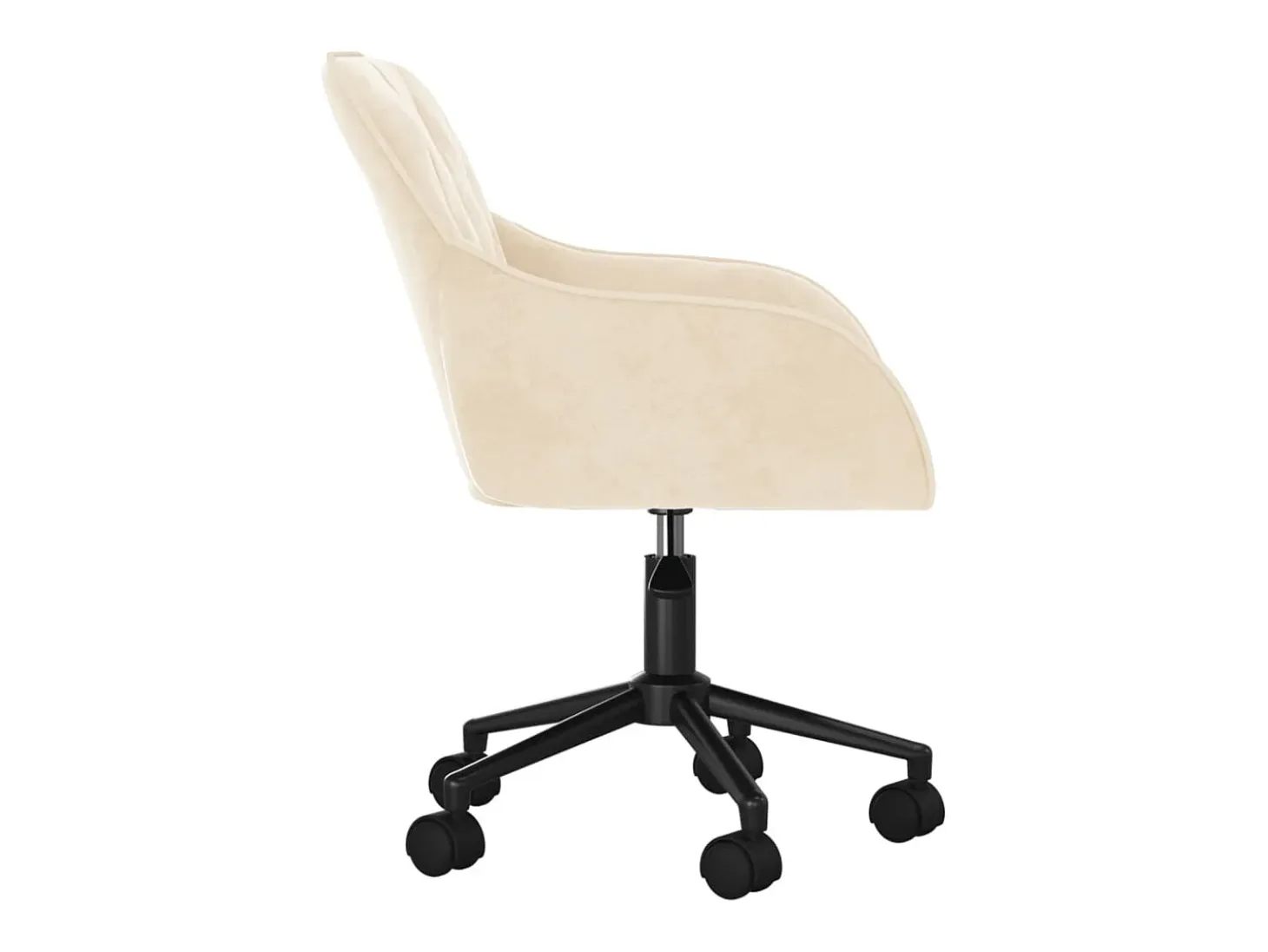 Sillas de comedor giratorias 2 unidades terciopelo crema