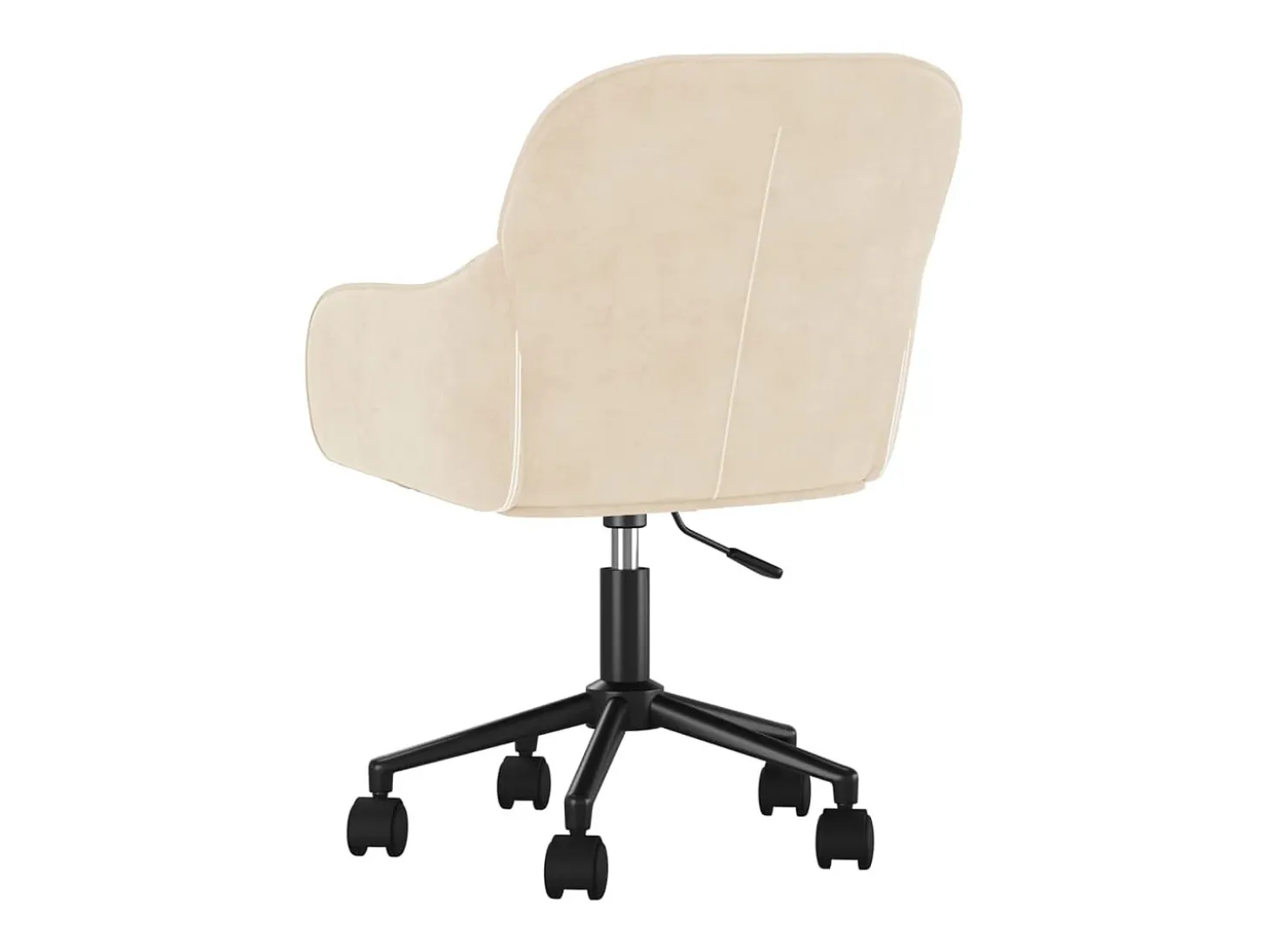 Sillas de comedor giratorias 2 unidades terciopelo crema