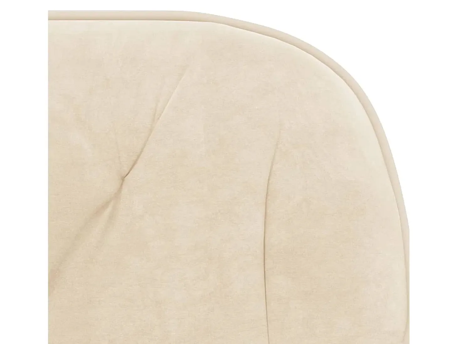 Sillas de comedor giratorias 2 unidades terciopelo crema