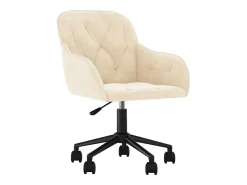 Sillas de comedor giratorias 2 unidades terciopelo crema