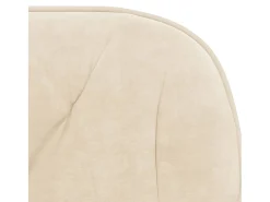 Sillas de comedor giratorias 2 unidades terciopelo crema