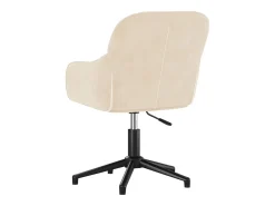 Sillas de comedor giratorias 2 unidades terciopelo crema
