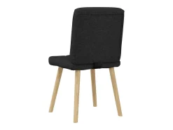 Sillas de comedor giratorias 6 unidades tela negras