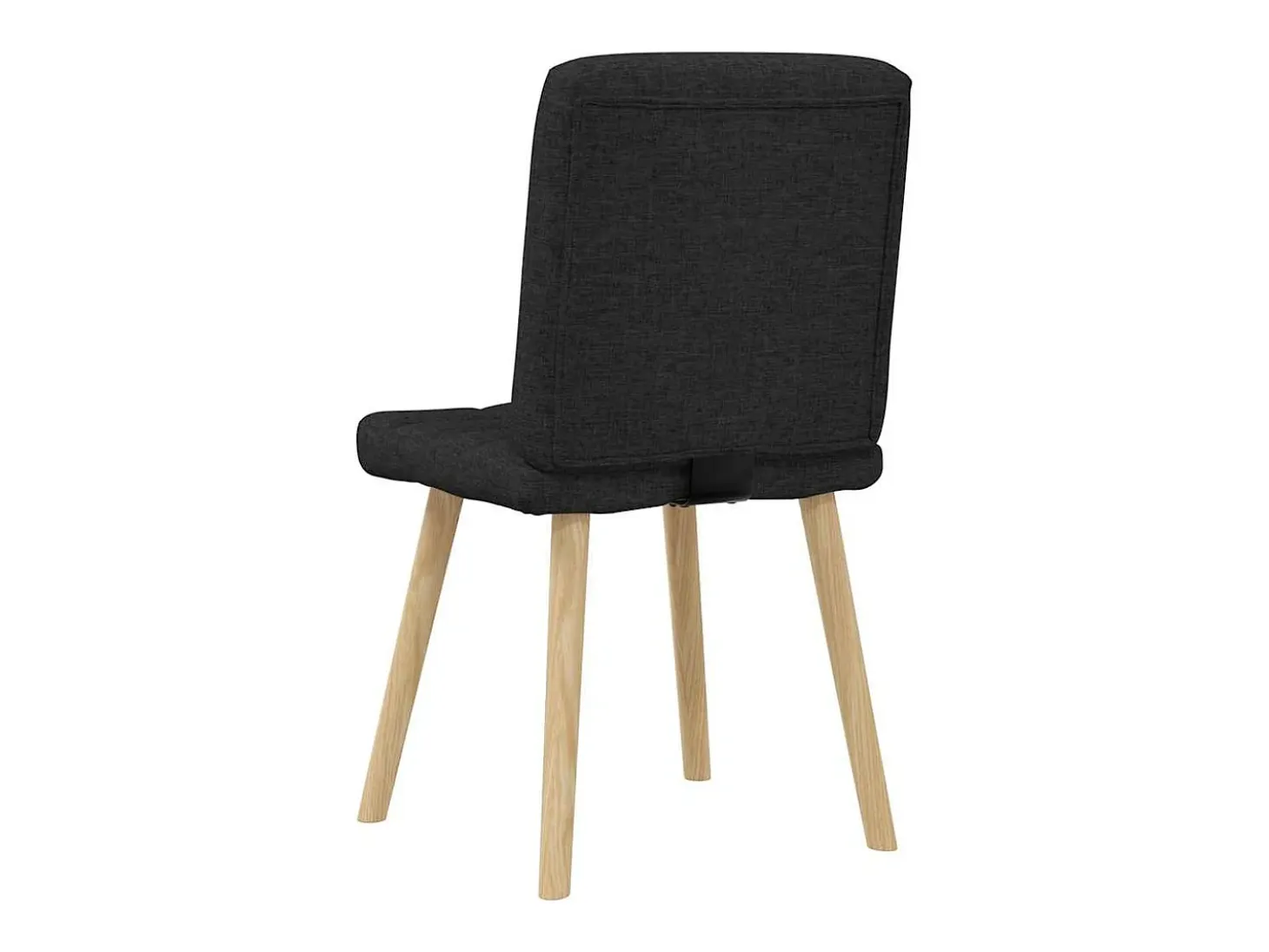 Sillas de comedor giratorias 6 unidades tela negras