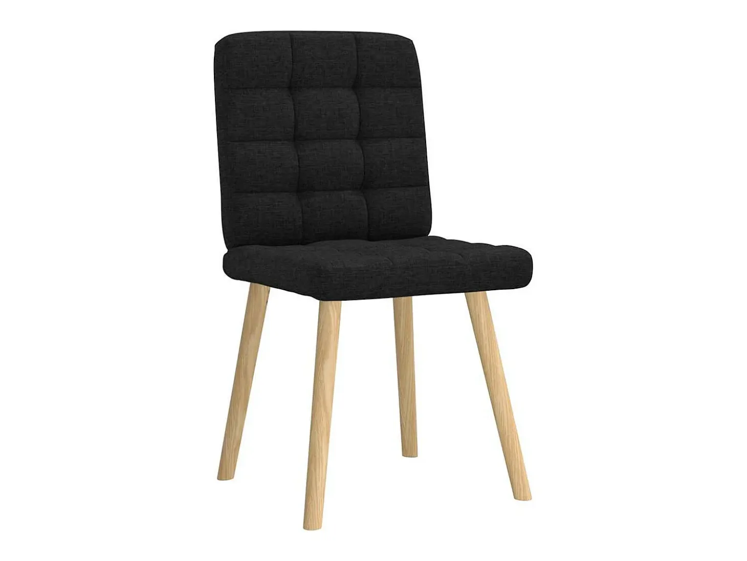 Sillas de comedor giratorias 6 unidades tela negras