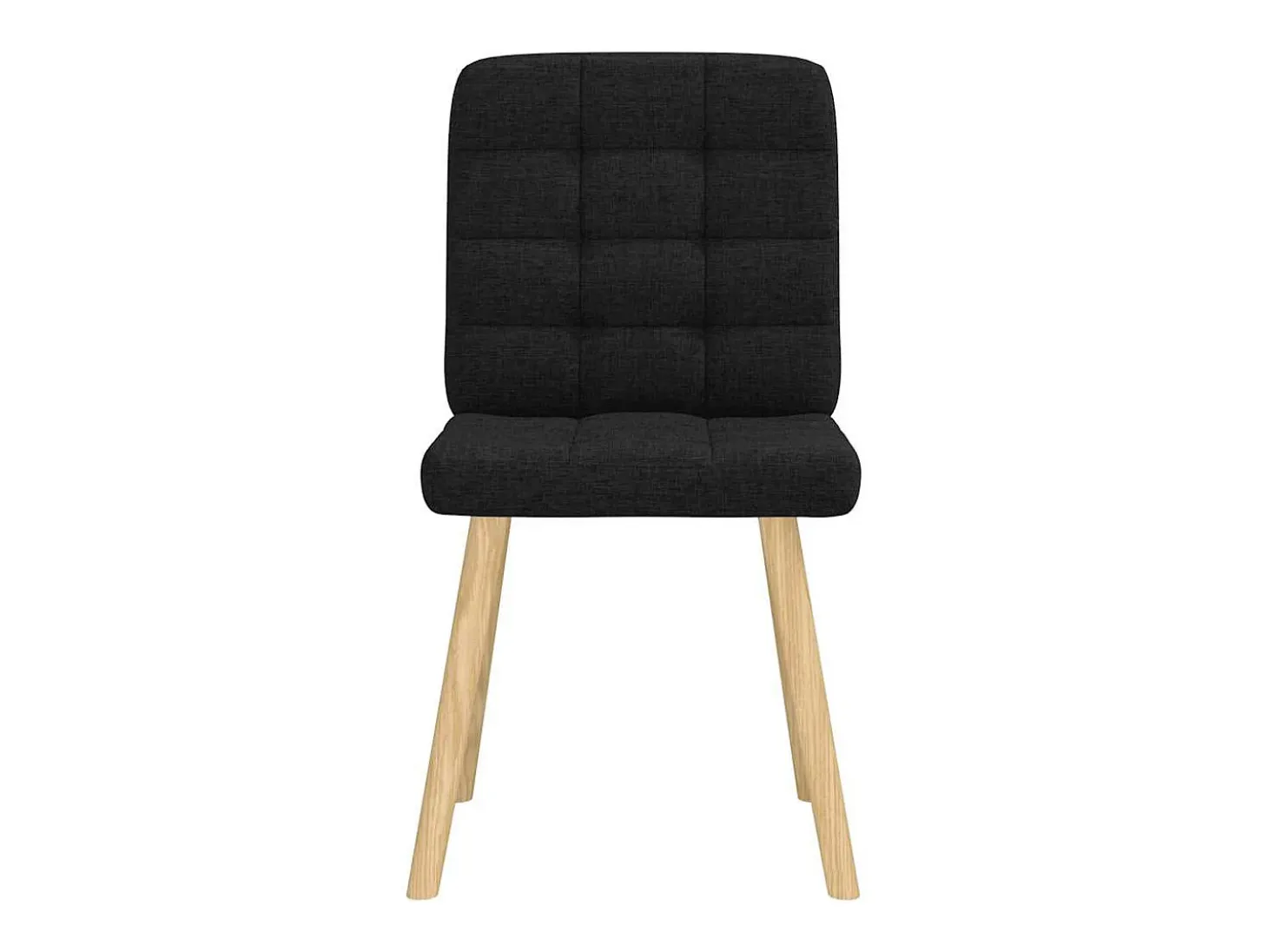 Sillas de comedor giratorias 6 unidades tela negras