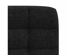 Sillas de comedor giratorias 6 unidades tela negras
