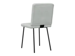 Sillas de comedor giratorias 6 unidades terciopelo gris claro