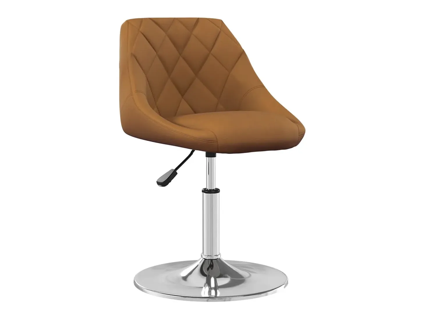 Sillas de comedor giratorias 4 unidades terciopelo marrón