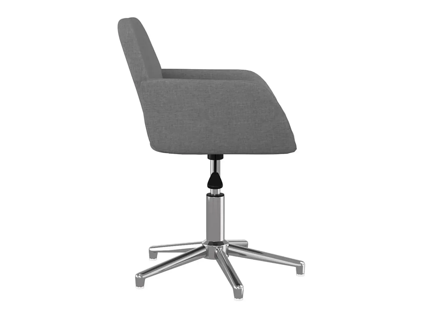 Sillas de comedor giratorias 2 unidades tela gris claro
