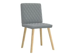 Sillas de comedor giratorias 2 unidades tela gris claro