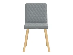 Sillas de comedor giratorias 2 unidades tela gris claro