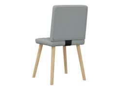 Sillas de comedor giratorias 2 unidades tela gris claro